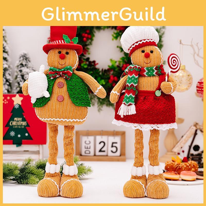 Cute Gingerbread Man Stretchable Ornament For Cheerful Christmas Home Decoration