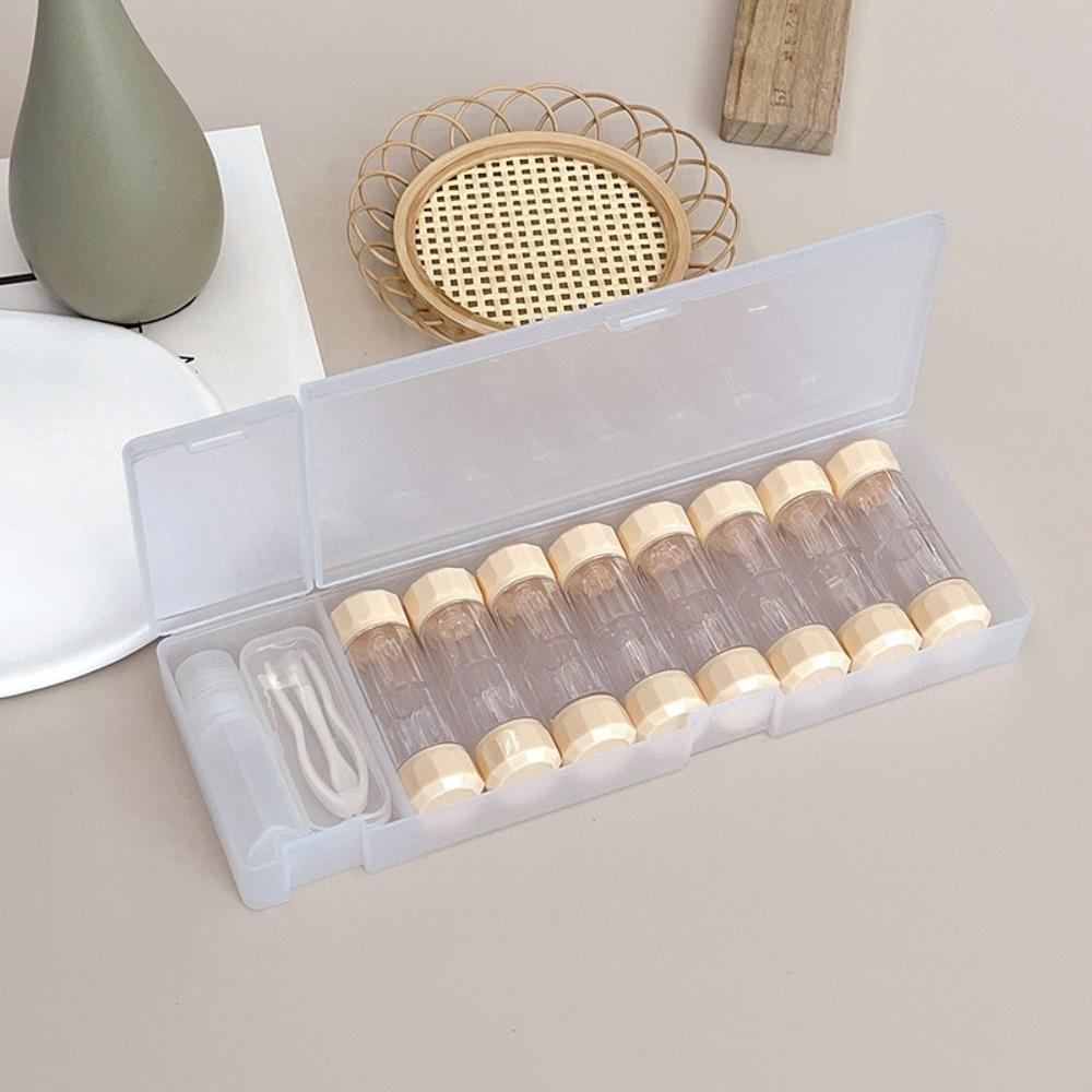 8 Pairs Portable Contact Lens Box Holder 7 Colors RGP Lens Container  Beauty