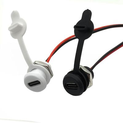 Type-C Female Socket 6P Solder Wire Charger Port for USB Electric Shaver and 2P Fast Charge
