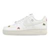 Nike Air Force 1 Wealth And Prosperity Breathable Low top Skateboard Shoes Women's White Red IQ1143-100(Team773-)