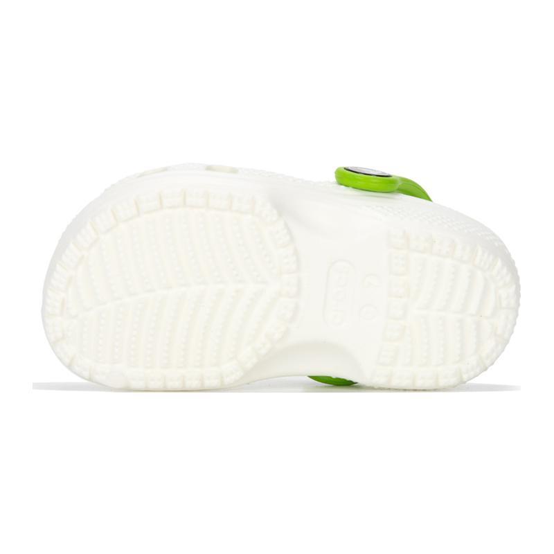 Crocs Comfortable and Versatile Children's Sandals White and Green Children's Model