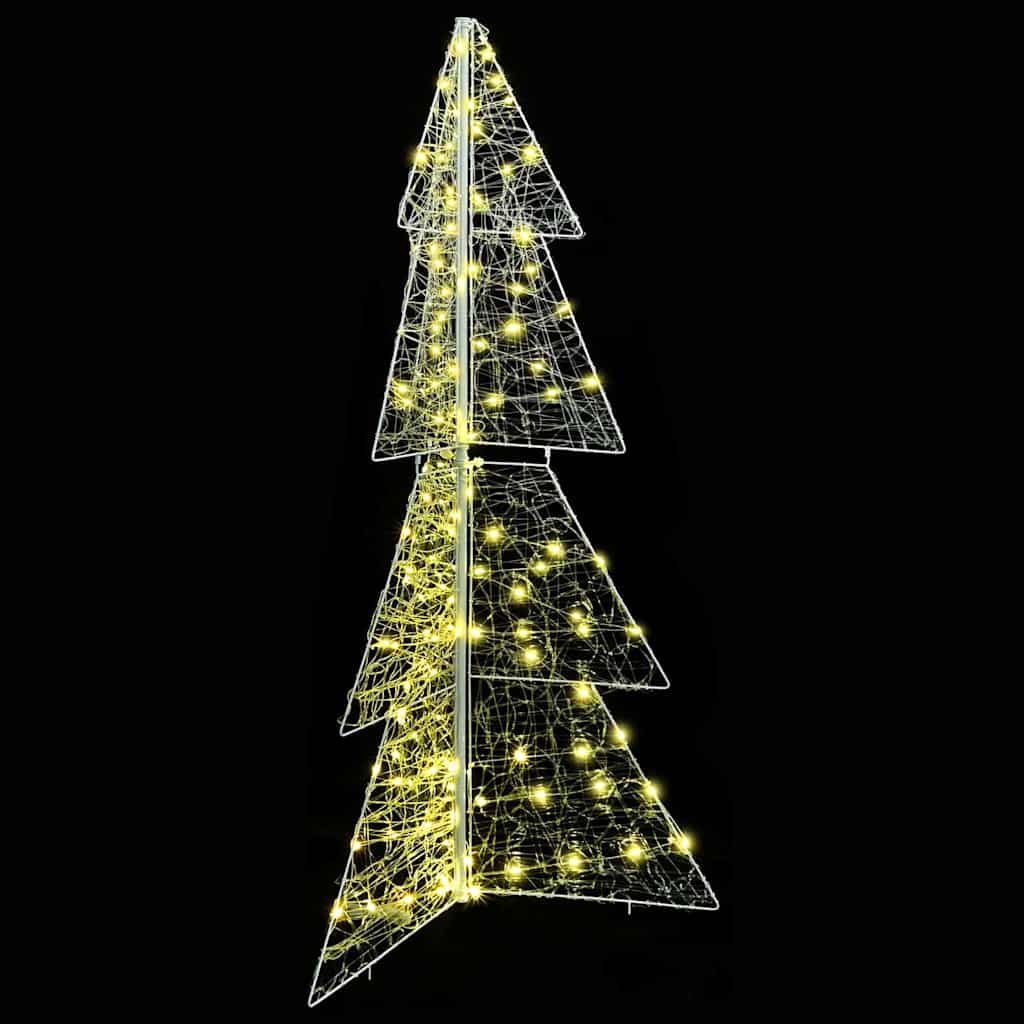Christmas Tree with 160 Warm White LEDs 150 cm Acrylic
