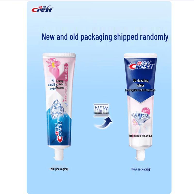 Crest 3D White Morning Dew Lotus Toothpaste