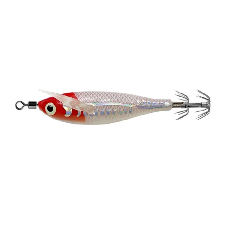 Luminously Squid Jig Hook Fishing Lures Baits Hard Artificial Shrimp Baits with Hook Hard Night Fishing Baits Enduring