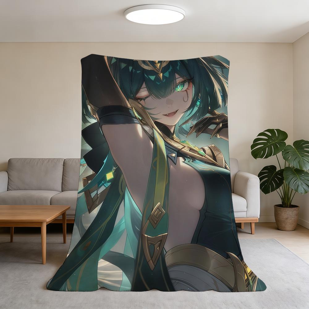 characters Blanket Super Warm Comfortable Nefer Game Plush Throw Genshin Blanket Child Impact Home Sofa New Bedroom Gift