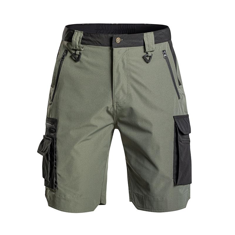 Men's Lightweight Quick-Dry Tactical Shorts - Breathable, Elastic, Fast-Drying Outdoor Workwear & Mountaineering Pants