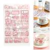 4 Sheets Anime Stickers Self-adhesive Waterproof PET Scrapbooking Stationery Cartoon Decals for Home