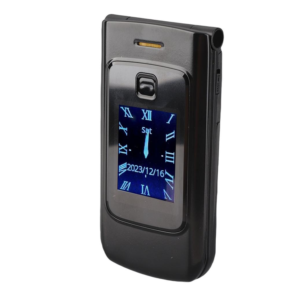 4G Senior Flip Phone with Big Button Clear Sound Flip Cell Phone for Elderly Dual Screen Display 4800mAh Battery SOS