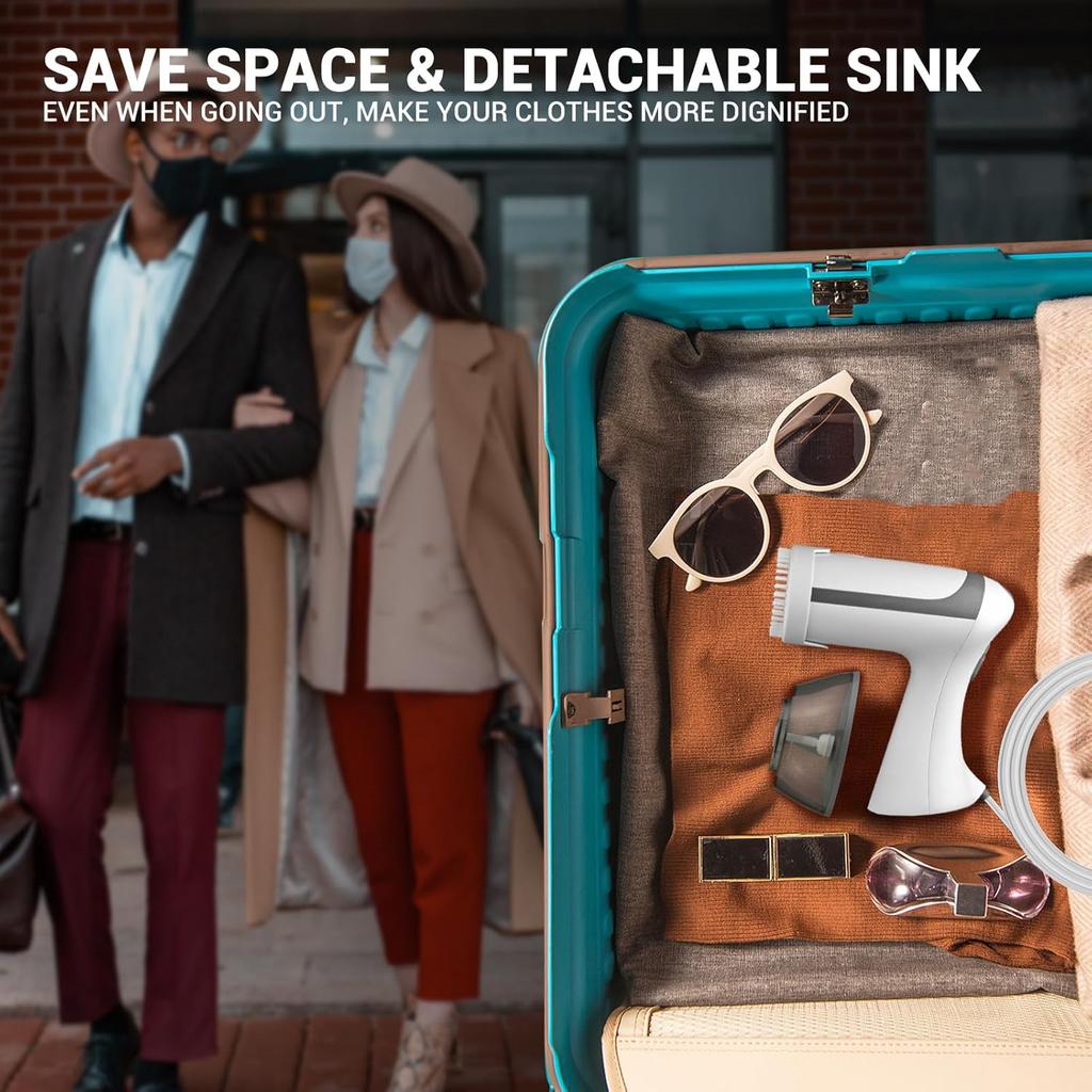 Garment Steamers 350ml Hand Holding Ironing Machine Fast-Heat 1500W Household Steam Handheld Fabric Steamer for Home Travelling