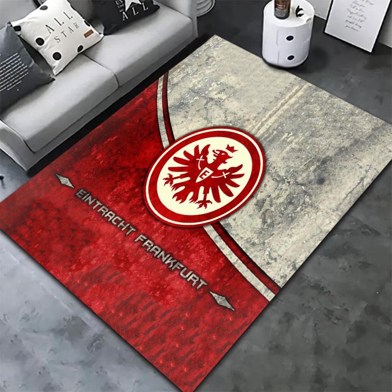Eintracht Frankfurt Teppich für Wohnzimmer Schlafzimmer Zuhause Sofadekoration, Kinderspiel rutschfeste Bodenmatte