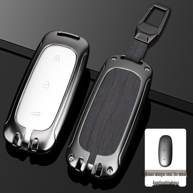 L9/L8/L7MAX Schlüsselhülle: Premium Metallschale, Ein-Schnallen-Schutz für Herren-Autoschlüssel