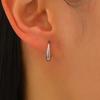 3 Paires de Boucles d'Oreilles Créoles Rondes Boucles d'Oreilles Mode Classiques avec Fermoir à Ressort Bijoux Polyvalents Empilables pour Femmes