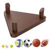 Basketball Fotball Fotball Utstillingsstativ Massiv Valnøtt Trekantet Ball Utstillingsstativ Multifunksjonell Sports Samler
