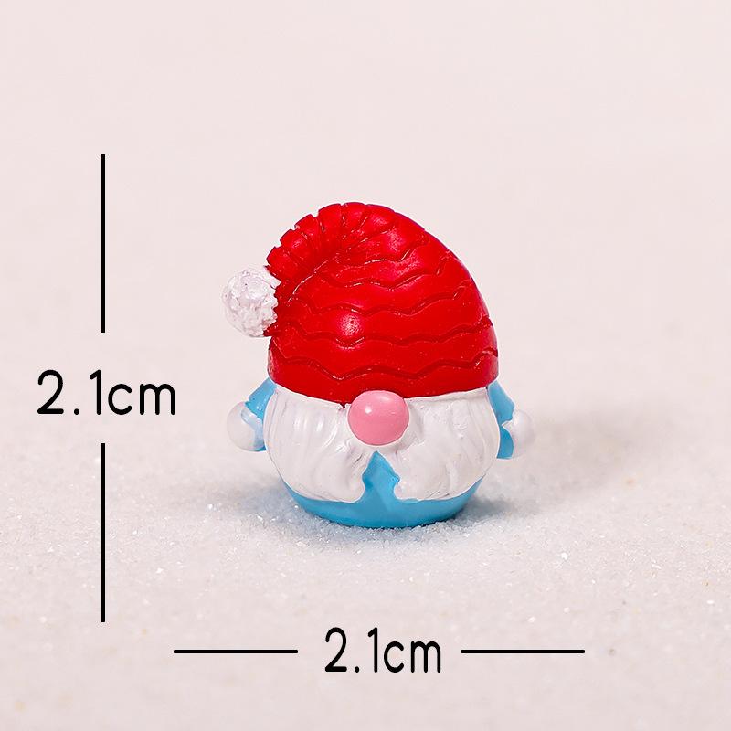 

Christmas Cute Witch, Dwarf, Santa Claus, Resin Craft Decorative Items, Small Ornaments and Accessories Red Hat Dwarf