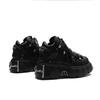 Neue Marke Punk Style Damenschuhe Schnürschuhe Absatzhöhe 6CM Plateau Schuhe Frau Rock Stiefel Metalldekor Damen Sneakers