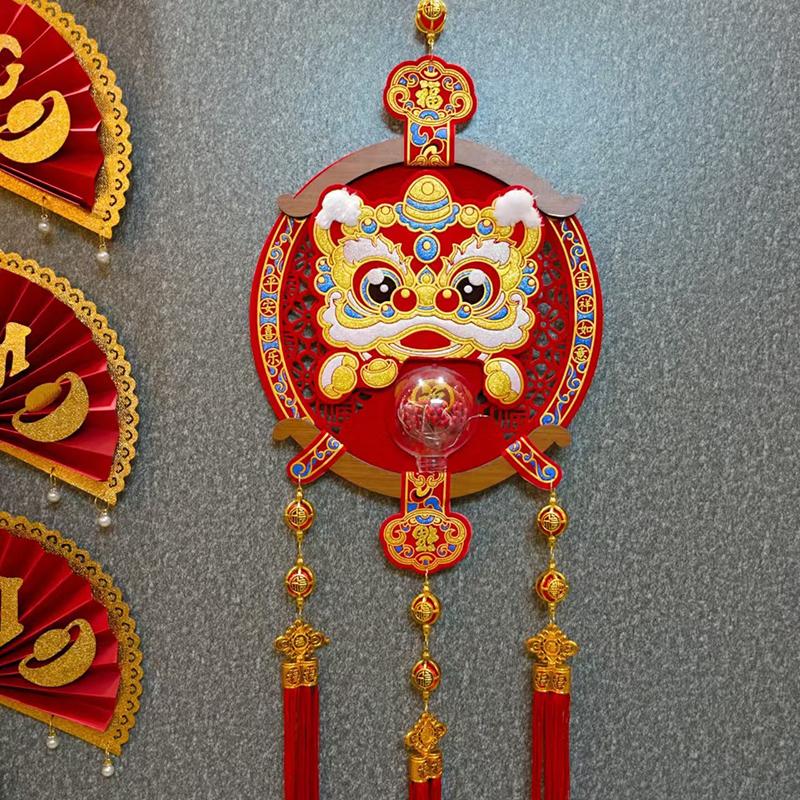 Pendenti da Appendere per il Capodanno Vietnamita con Nappa Finestra Porta Festa Ornamento da Appendere 2026 Festa di Primavera Accessori per la Decorazione della Casa