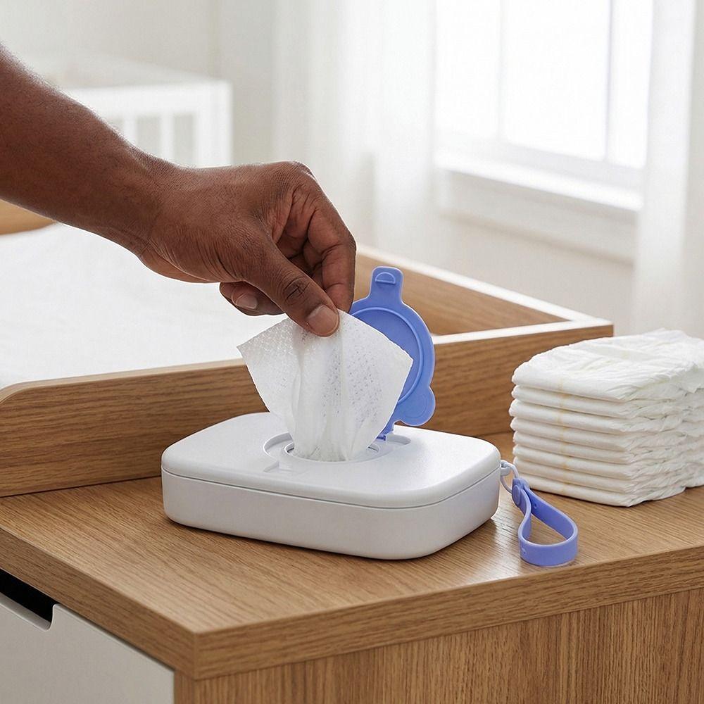 Flip Cover Portable Wet Tissue Box Silicone Seal Travel Wipe Holder  Outdoor Activities