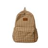 Harajuku Backpack for Girl Corduroy Lattice Backpack Large Capacity Daypacks Travel Bag Student School Backpack