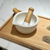 Manual Hand-held Mashing Jar Efficient Grinding Pottery Grinding Bowl  Medicine