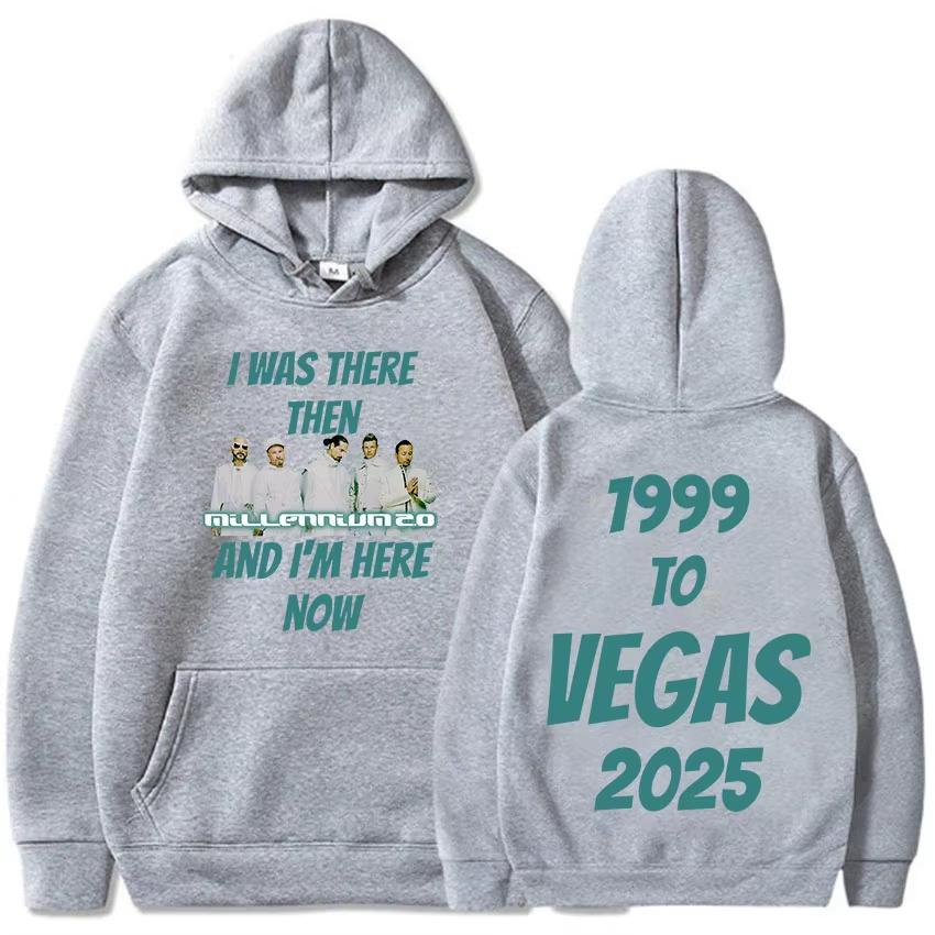 Backstreet Boys To Vegas Tour Hoodies Millennium 2.0 Album Printing Sweatshirts Langarm Kapuzenpullover Neutral Herren Hoodie