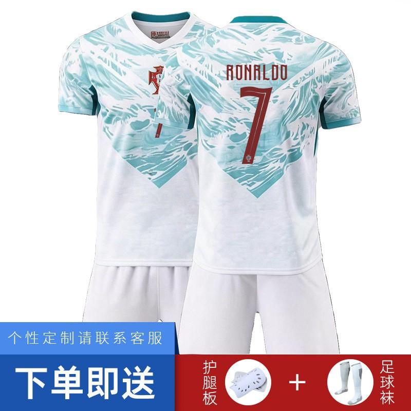 2026 World Cup Portugal CR7 Soccer Jersey Set Boys Kids Training Kit