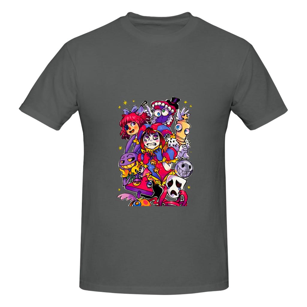 1 Piece Colorful Funny Graphic 100 Cotton Tshirt The Amazing Cartoon Digital Circus Tees Tops For Unisex