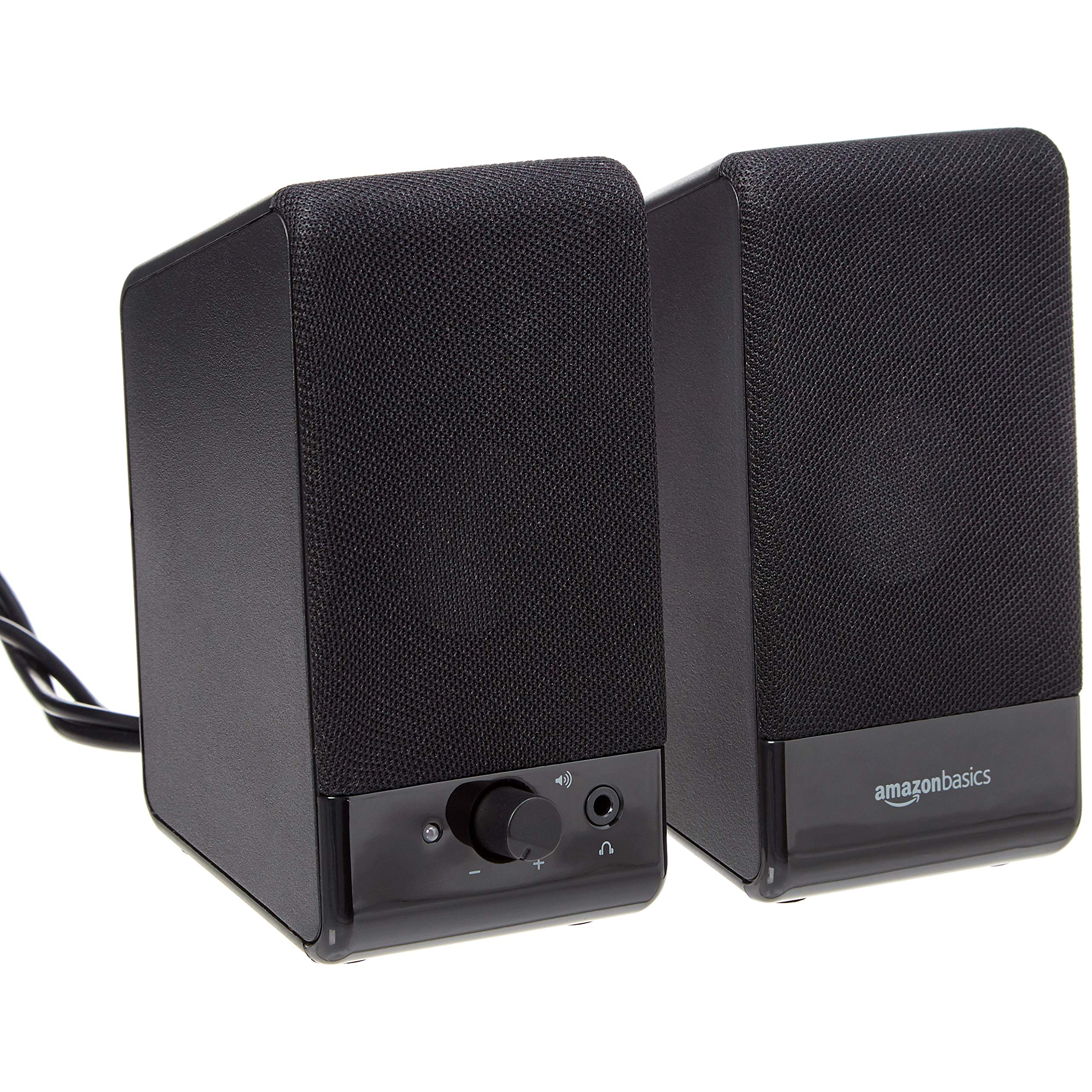 

AmazonBasics PC Speakers with USB Power Black Supply, чорний