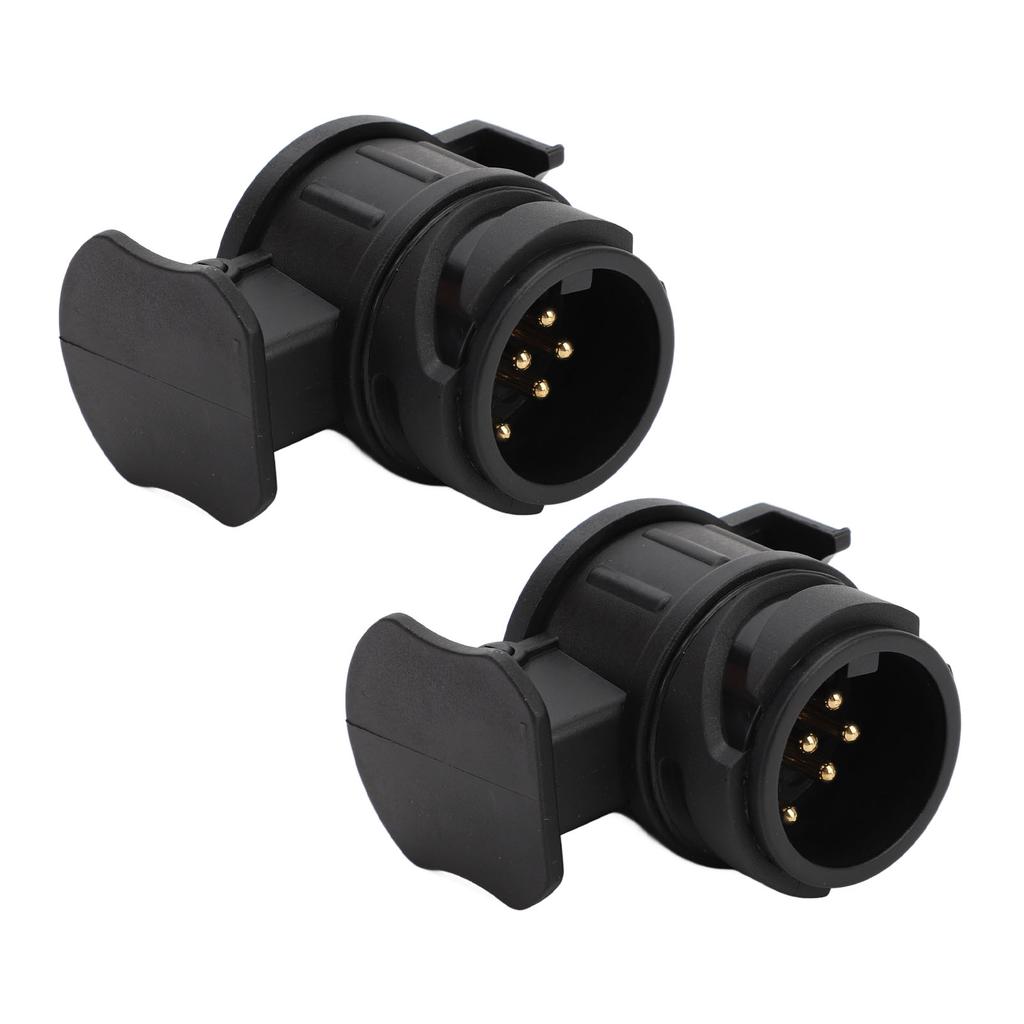 2 PCS 12V 13 To 7 Pin Trailer Adaptor Waterproof Trailer Sockets Converter Hitch Wiring Plug Adapter for Caravan Car