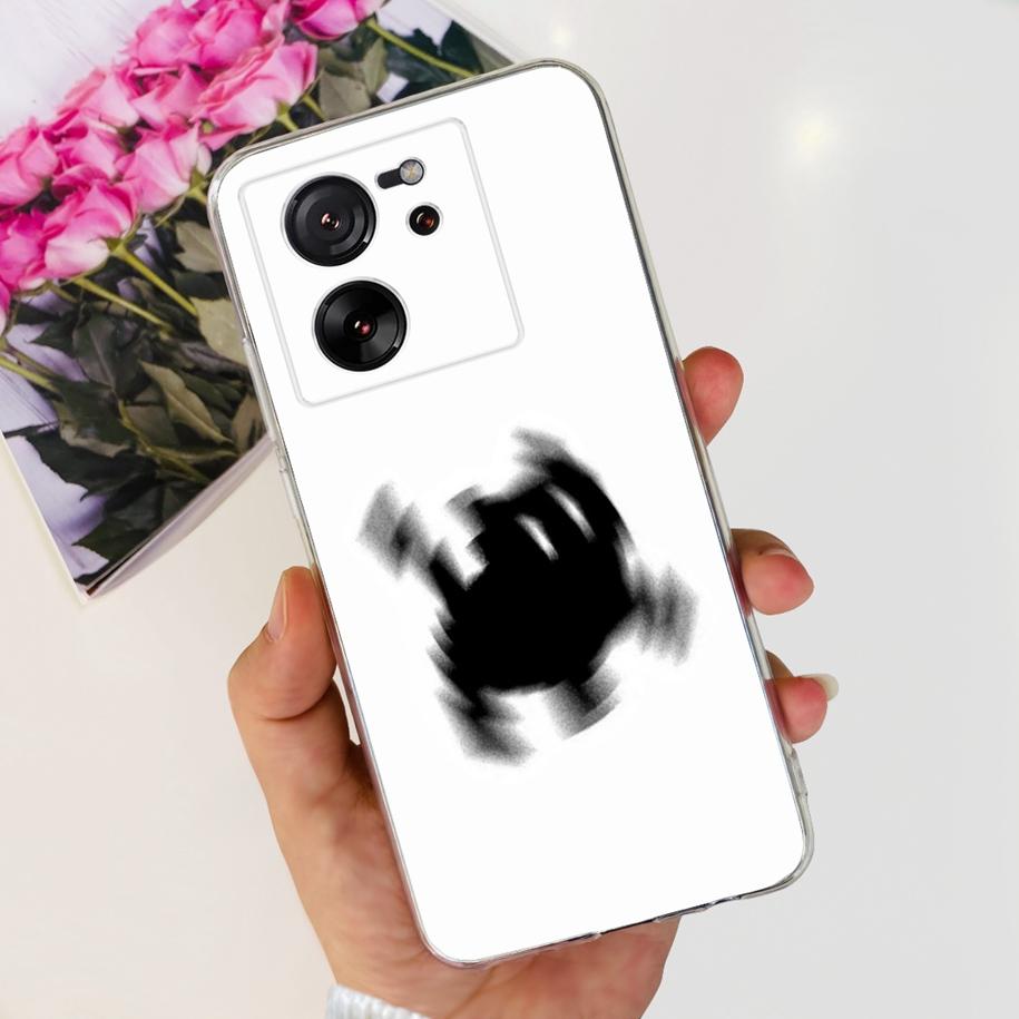 For Xiaomi 13T Pro Case Fashion Flowers Shockproof Soft Silicon Protector Clear Coque For Xiaomi 13T Phone Cases Mi 13TPro Funda