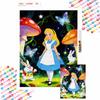 Diamond Painting Kit Full Diamond Round Alice Wonderland Decor Home Decor Craft Gift