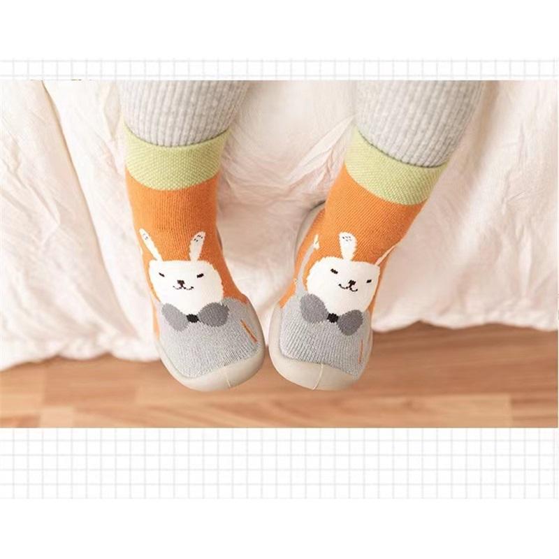 Girls And Boys' Home Floor Socks And Shoes, Spring-autumn Children's Soft-bottom Anti-slip Floor Socks And Shoes