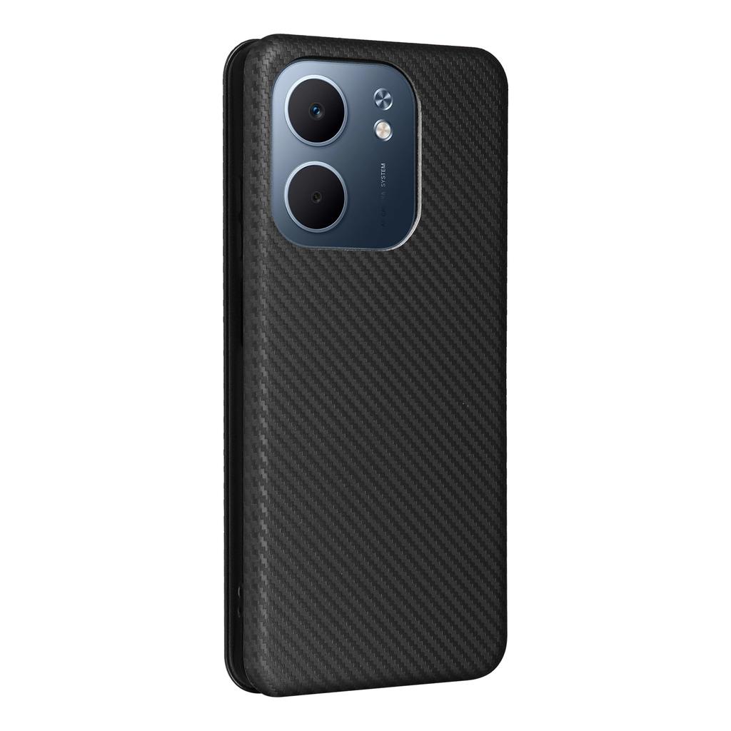For Oppo A5x 5G/4G Case Carbon Fiber Texture Drop-Proof PU Leather Phone Cover