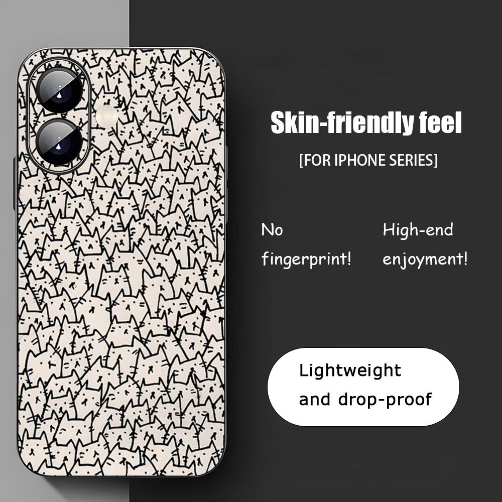 

Cool Cartoon Fun Fashion Phone Case For iPhone 17 16 15 14 13 12 11 X XR XS 8 Plus Mini Pro Max Soft black Shockproof Cover iPhone 13