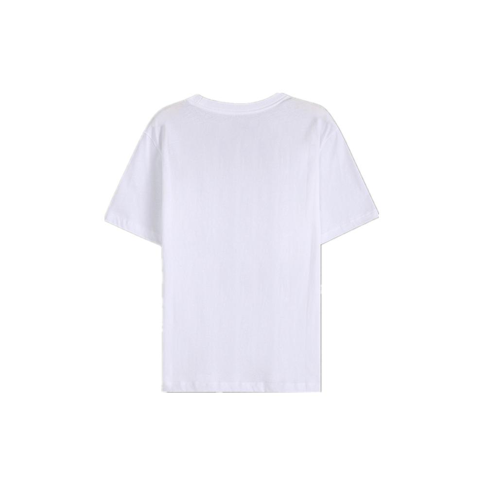 Li Ning T Shirts Men's White Crew Neck Moderate Straight Fit AHSQ747-2