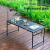 Portable Hydraulic BBQ & Picnic Table: Multi-purpose, Easy-Fold for Camping & Outdoor Use