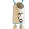 Trash Can Garbage Container Cute Waste Bin Standing Wastebasket with Flip Lid for Kitchen Study Room