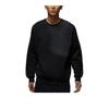 Nike Comfortable Crewneck Pullover Long-Sleeve Sweatshirt for Men - Black