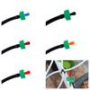 200Pcs Pressure Compensated Drippers 2/4/8/12/16 L/H Garden Greenhouse Drip Irrigation System 6mm Flat Interface Micro-Sprinkler
