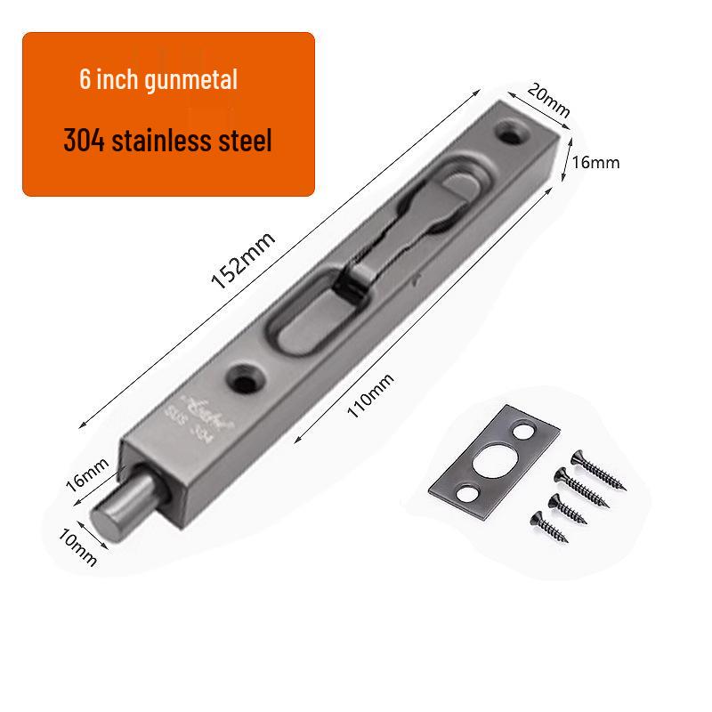 Stainless Steel 304 Concealed Heaven & Earth Fire Door Bolt - 1 Meter Extension