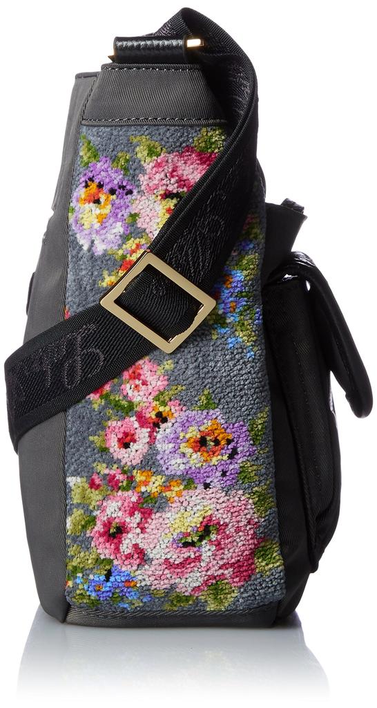 Lake Ulster Lady Mary Leather Mesh Shoulder Bag, 36173179, 91, Dark Gray