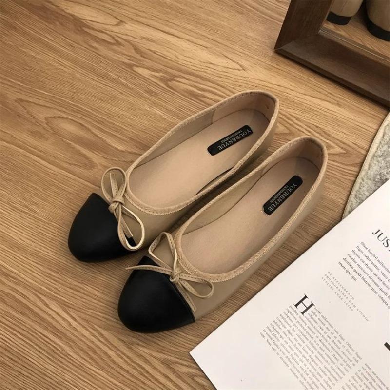 

Color matching single shoes flat bottom bow with skirt light mouth Mary Jane shoes 35 хакі