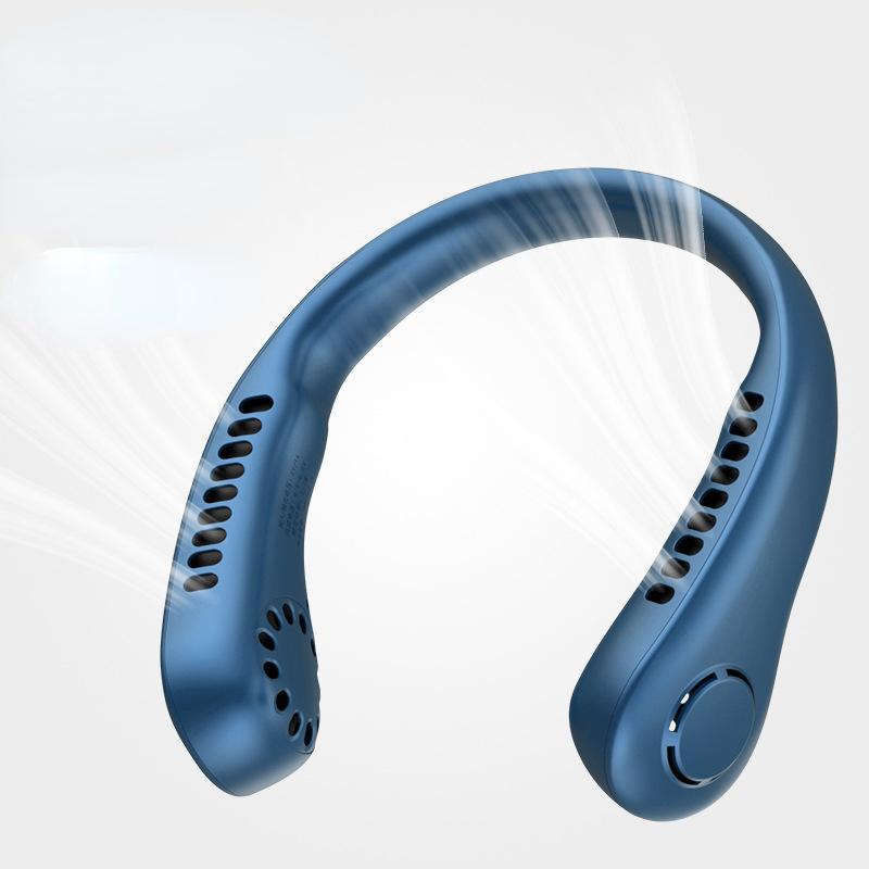 Mini ventilator pentru gât Ventilator USB pentru gât Ventilator portabil fără lame, reîncărcabil, silențios