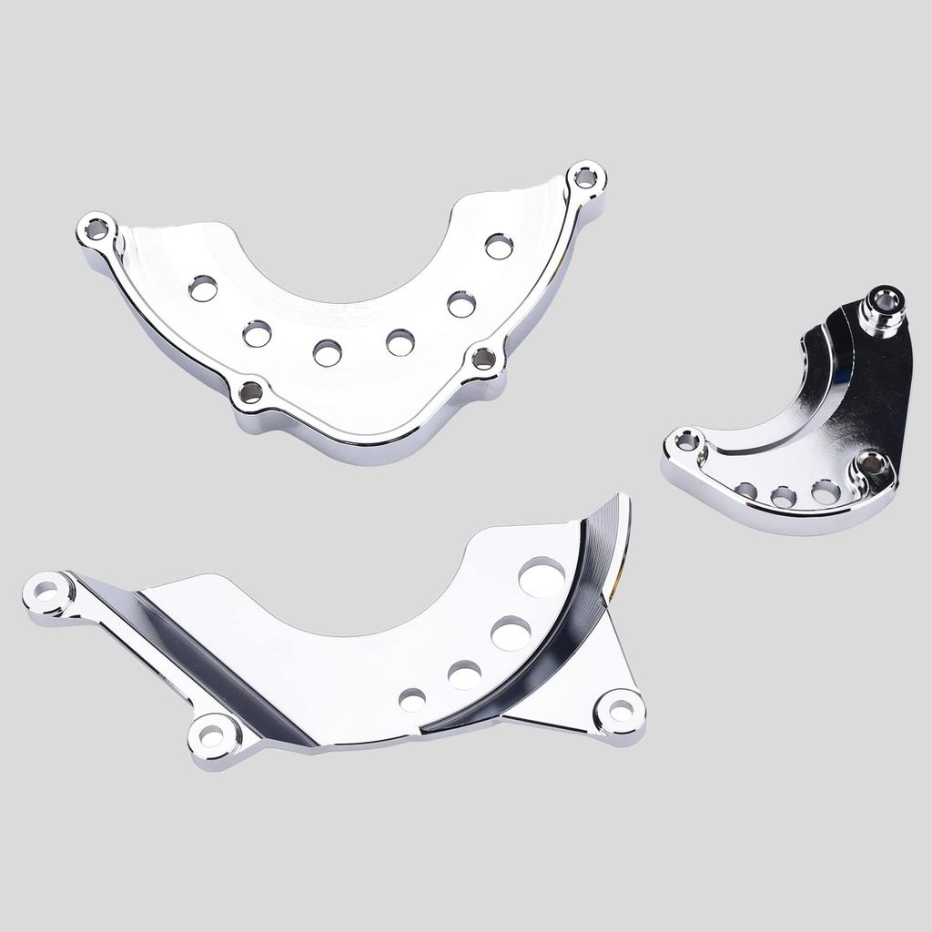Motorcycle Engine Cover Engine Slider Engine Guard Kawasaki Z900 Z900RS Z900RSCAFE All Models (Color Electroplated Silver)