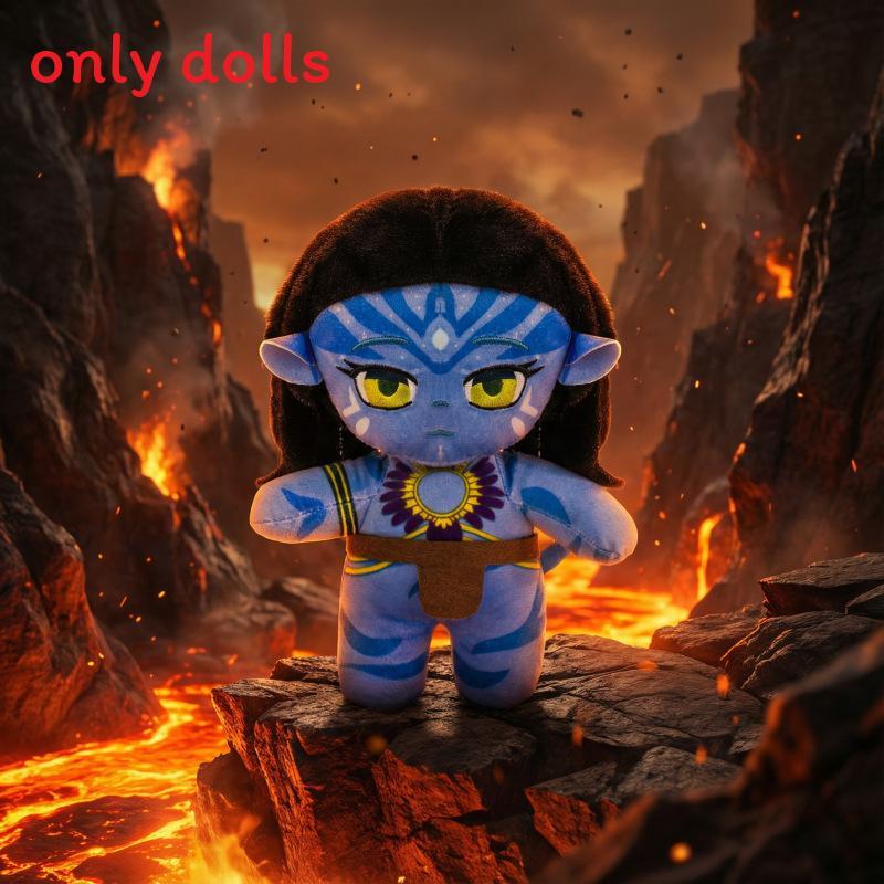 Cartoon Avatar Primitive Tribe Plush Toy Set With Soft Short Pile For Kids And Collectors