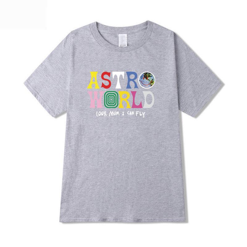 AstroWorld Tour Oversized T Shirt Men Cotton Letter Print T Shirts Hip Hop Streetwear Kanye West ASTROWORLD Tshirt