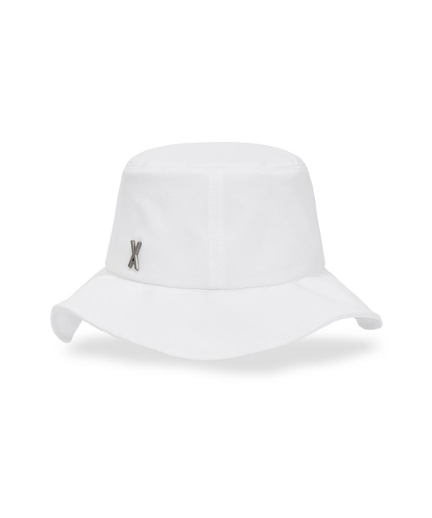 Bajal Va Studded Frill Bucket Hat White