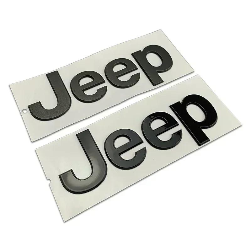 ABS Car Front Hood Sticker for Jeep Wrangler Grand Cherokee Compass Renegade JK JL Patriot Rubicon Rear Trunk Decals Accessories