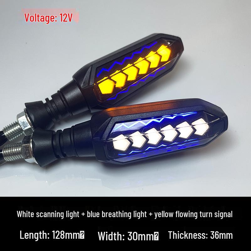 Semnalizatoare LED Universale pentru Motociclete Electrice, Lumini Flux, Pulsatorii și Scanante 12V, Accesorii Modificate.