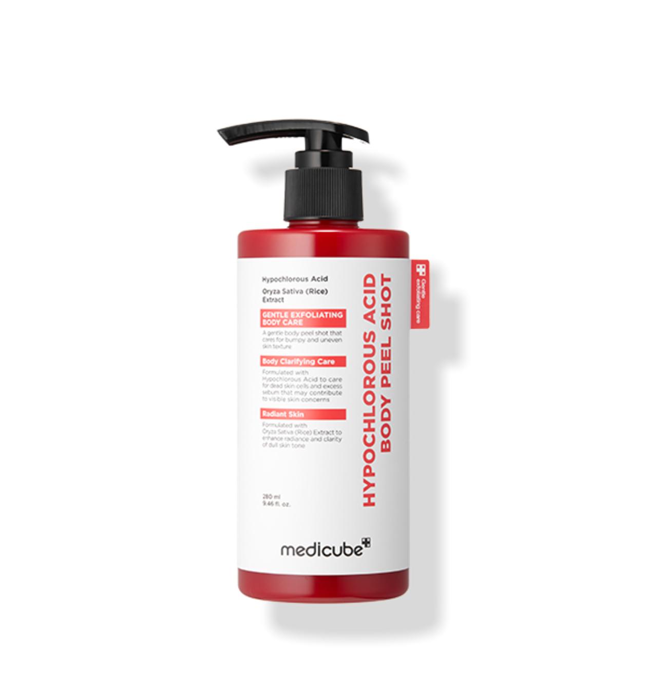 Medicube Hypochlorous Acid Body Peel Shot Smooth Skin Clarifying Texture 280ml (Expiration 10.01.27)
