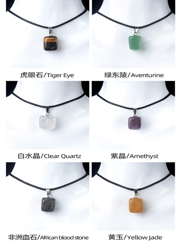 

5 шт./компл. разноцветный натуральный камень кристалл нерегулярный маленький квадратный кулон тигровый глаз кварц амулеты для изготовления ювелирных изделий своими руками ожерелье серьги 45+5cm-5pcs